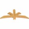 Ekena Millwork Davenport Rough Sawn Timber Gable Bracket, Western Red Cedar, 48"W x 22"H x 2"D x 4"F, 11/12 Pitch GBW048X22X0204DAV00RWR - alternate 2